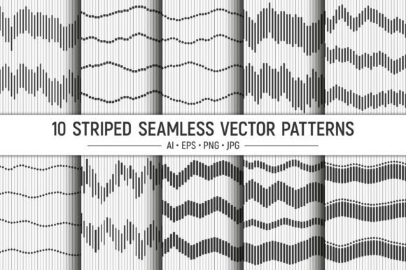 Download 10 Striped Seamless Vector Patterns - Premium Resources